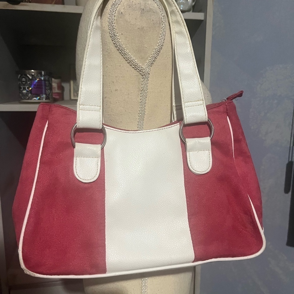 🛍Bundle sale🛍Vintage Estée Lauder pink purse faux suede - Picture 3 of 7